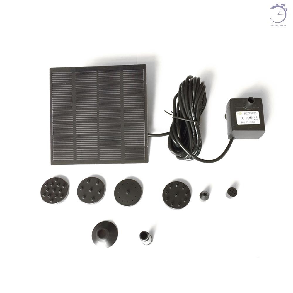 Máy bơm nước năng lượng mặt trời 7V 1.5W Đài phun nước Vườn cây nổi Hệ thống tưới nước Đài phun nước Hồ bơi Vườn nhà cá Ao cá♠