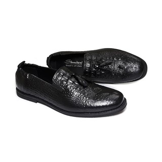 Giày Nam Simier Da Bò Thật Vân Cá Sấu - SM22