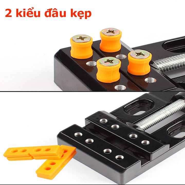 Ê TÔ KẸP MINI ETO BÀN KHOAN TAY THỦ CÔNG - PHIÊN BẢN 2 ĐẦU KẸP