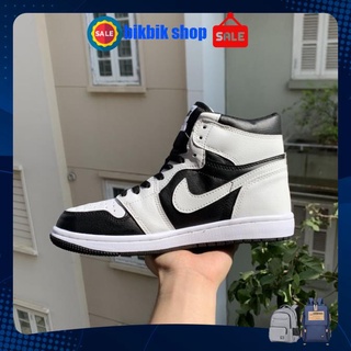 giày Jordan panda trắng đen,giày JD 1 panda cao cổ thời trang [ full bill + box ]