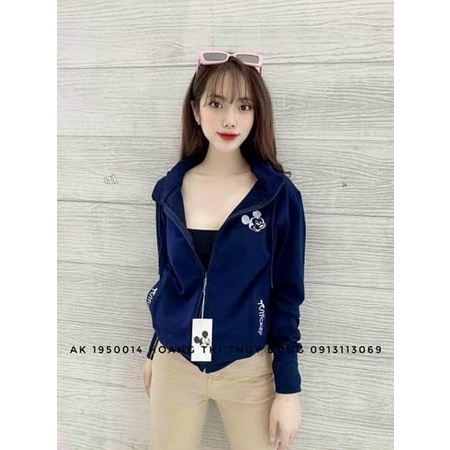 Áo Khoác nữ giải nhiệt logo thêu