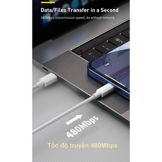 Bộ 2 cáp sạc nhanh cho iphone Baseus Simple Wisdom (1.5m)