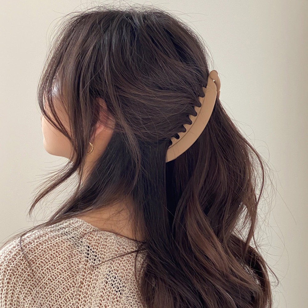 Kẹp tóc càng cua màu trơn tùy chọn thời trang dành cho nữ