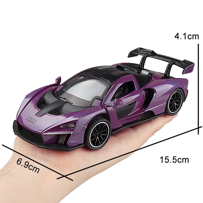 Mô Hình Xe Hơi Mclaren Snna Bằng Hợp Kim Có Đèn Và Nhạc Tỷ Lệ 1: 32 Dành Cho Bé Trai