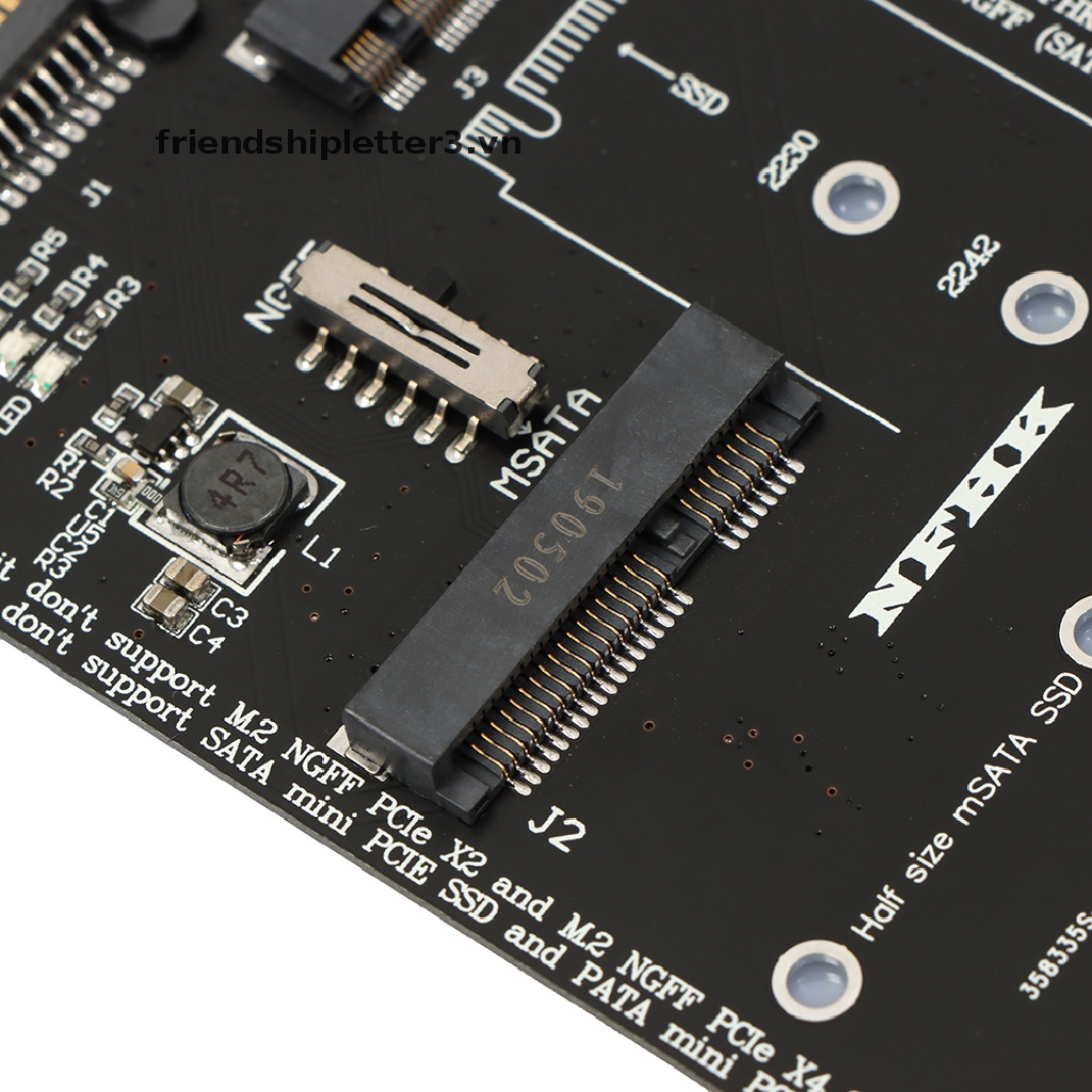 Cạc chuyển đổi 2 trong 1 NGFF MSATA SSD sang SATA 3.0 cho máy tính bàn máy tính xách tay
