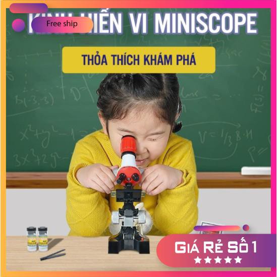 [SIÊU RẺ]  Đồ chơi kính hiển vi quang học cho bé Microscope 1200 x C2121