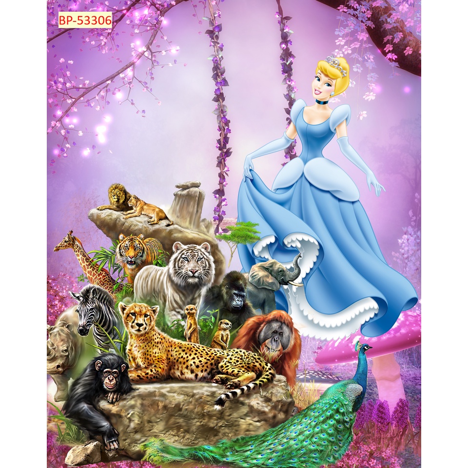 Tranh Dán Tường Phòng Trẻ Em Hoạt Hình Ngộ Nghĩnh