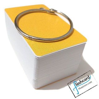 Mua 5 tặng 1 - Hàng cao cấp - 100 thẻ flashcard trắng kèm khoe