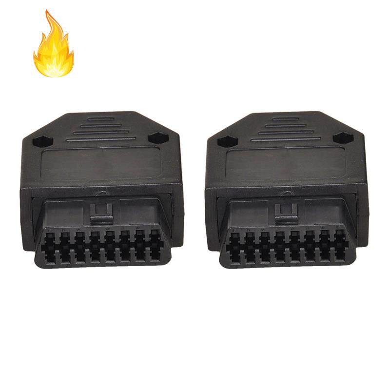 Set 2 đầu kết nối OBD2 OBD II 16 Pin kèm ốc vít