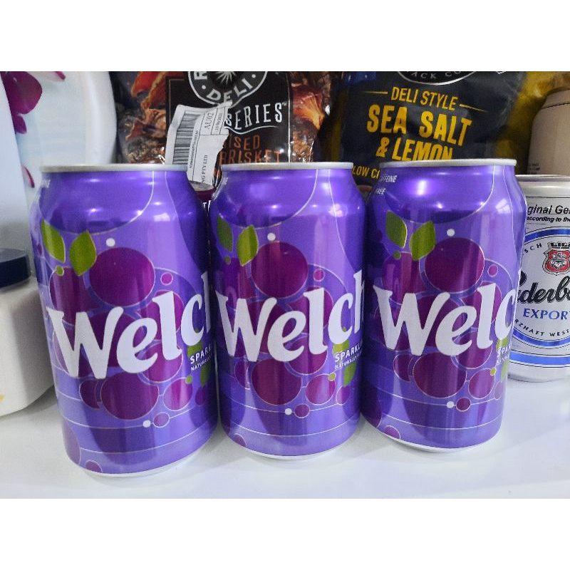 Thùng 12 lon nước ngọt Welch's Nho 355ml Mỹ date 06/2022