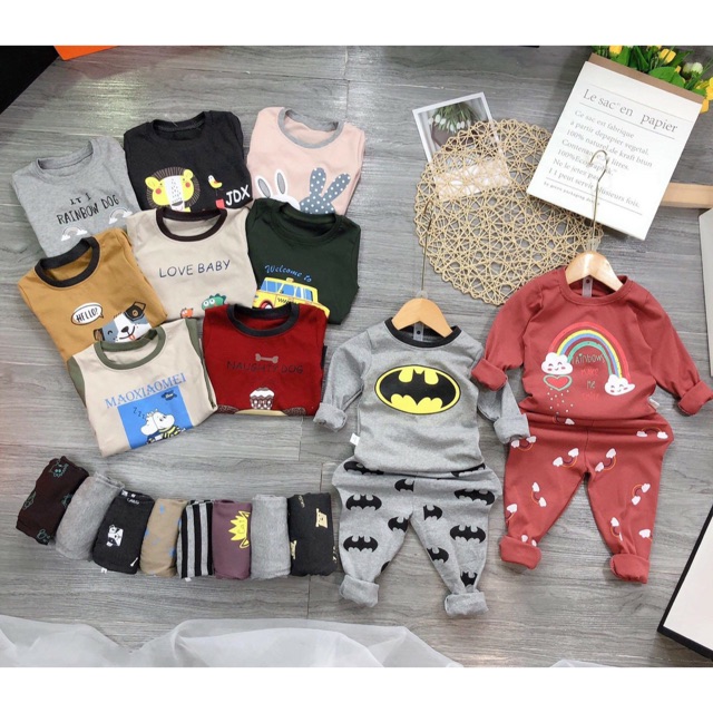 Bộ cotton len cho bé