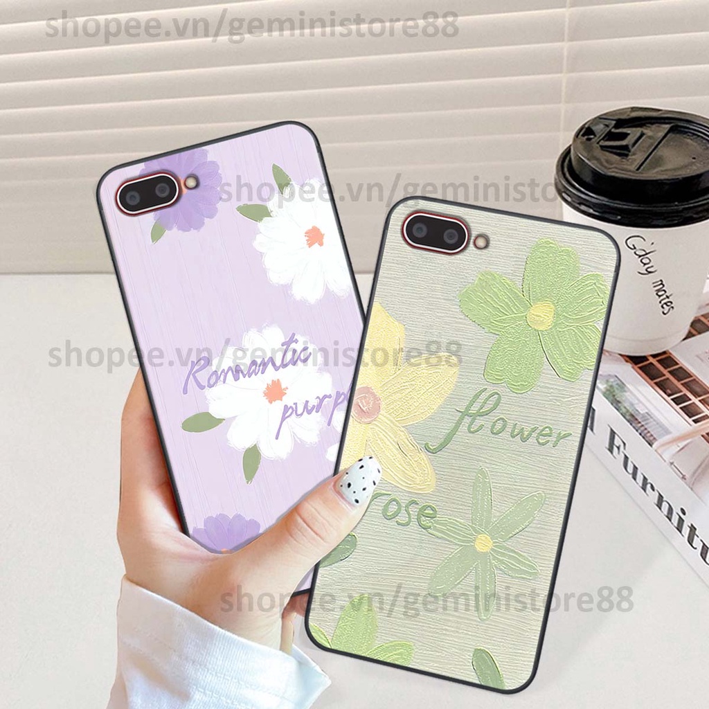 Ốp Oppo A3s / A1k in hình hoa lá nhiều màu sắc siêu đẹp, siêu xinh, siêu cá tính