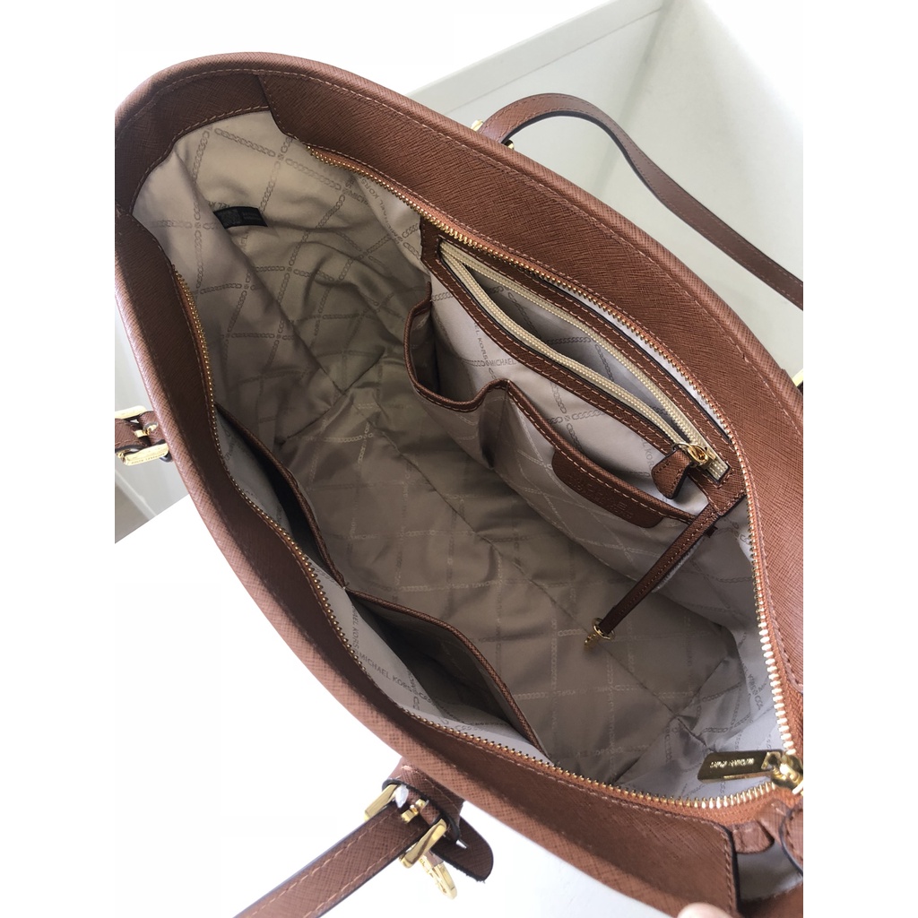 Michael Kors Michael Kors Cộng Với Kích Thước in Túi Mua Sắm M.k Tote Túi Xách Nữ Zipper Tote Túi Xách Nữ Túi Vai Đơn Cô