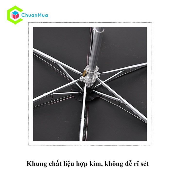 Ô Dù Che Mưa Ngăn Nắng Ngăn Tia UV Gấp Gọn Tiện Dụng
