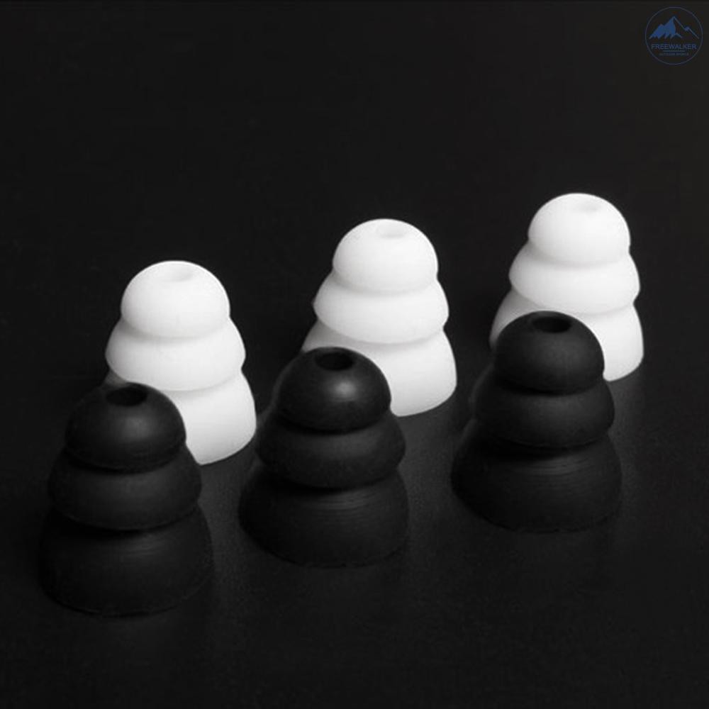 Set 3 cặp 6 miếng nút bọc tai nghe nhét tai bằng silicon 3 lớp | BigBuy360 - bigbuy360.vn