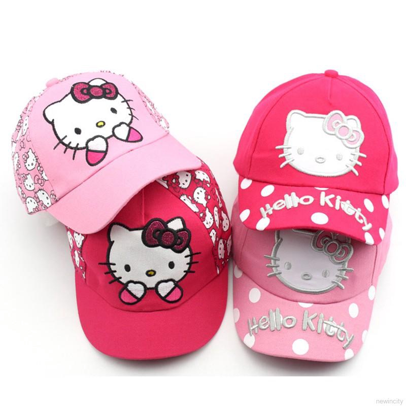 Mũ bóng chày hình Hello Kitty cho bé gái