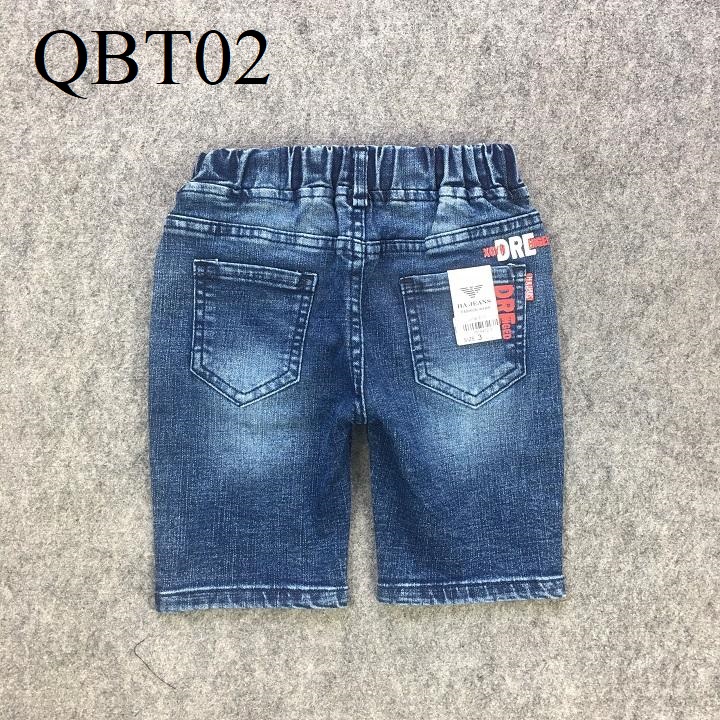 Quần jeans lửng lưng thun co giãn cho bé trai