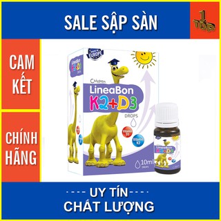 Siro LineaBon K2+D3 - Hỗ trợ hấp thu canxi cho bé - Chai 10ml - Top1pharmacy