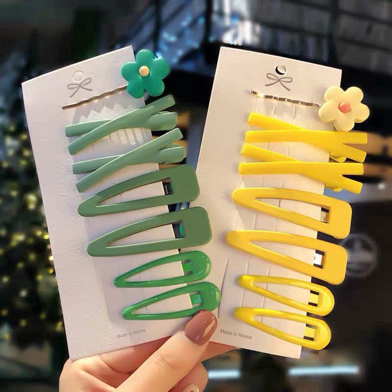 Set 7 Kẹp Tóc Màu Kẹo Đáng Yêu Thời Trang Cho Nữ