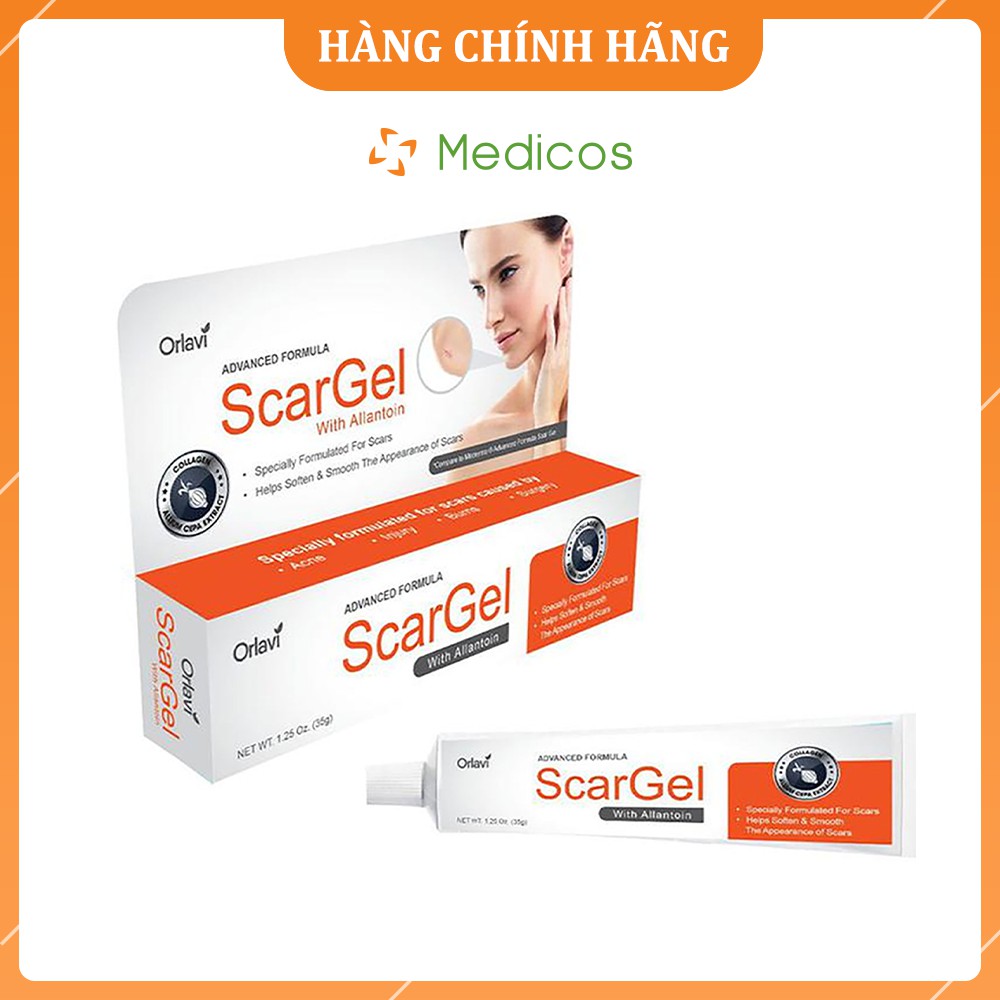 Kem Liền Sẹo Orlavi ScarGel Giúp Làm Mờ Các Loại Sẹo Phẫu Thuật, Tai Nạn, Mụn, Bỏng