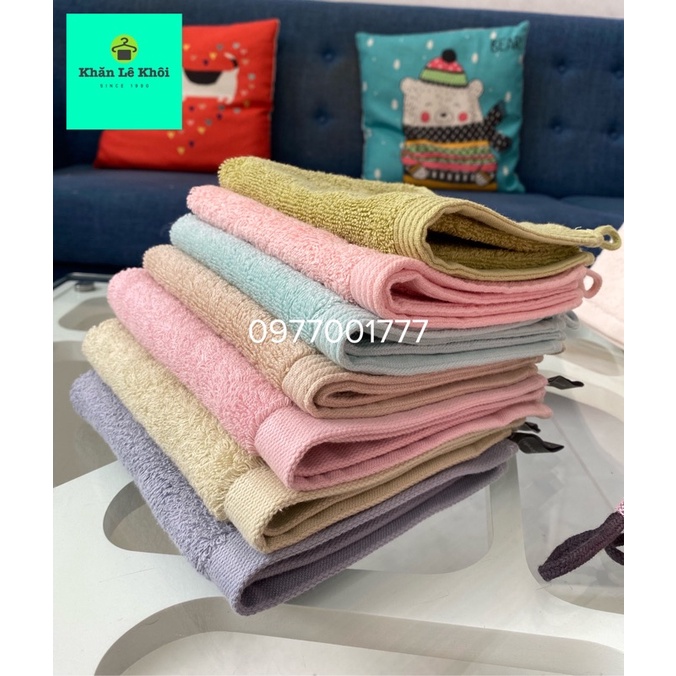 Khăn lau tay Xuất Hàn 100% cotton SONGWOL - Móc Treo tiện dụng, Nhiều màu đẹp