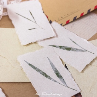 Card Giấy Dó Ép Lá 6x10cm (RANDOM)