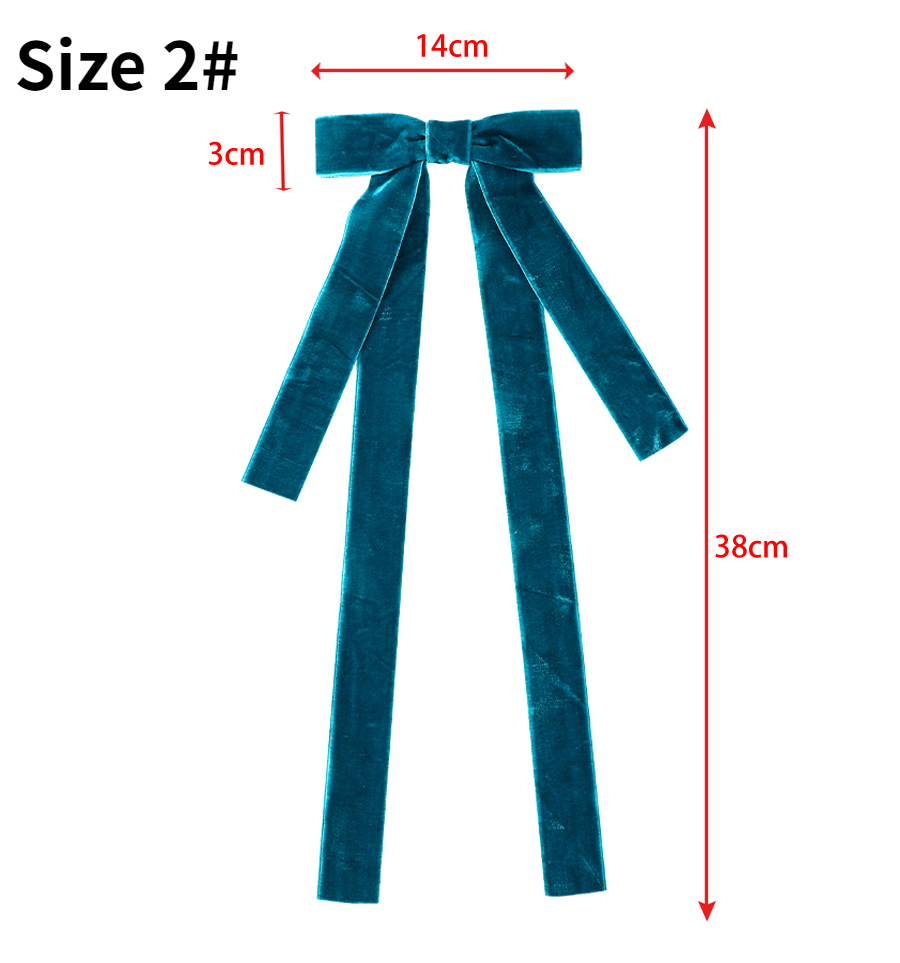 Kẹp Tóc Dây Ruy Băng Phong Cách Retro