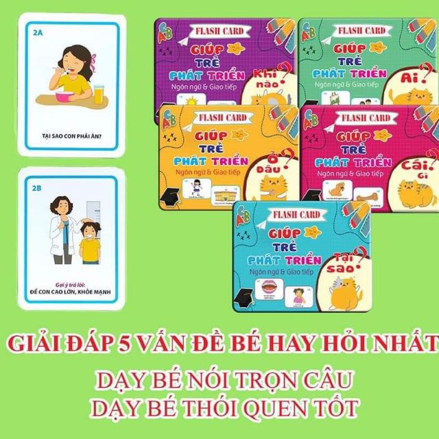 [NEW]Bộ thẻ flashcards phát triển ngôn ngữ và giao tiếp