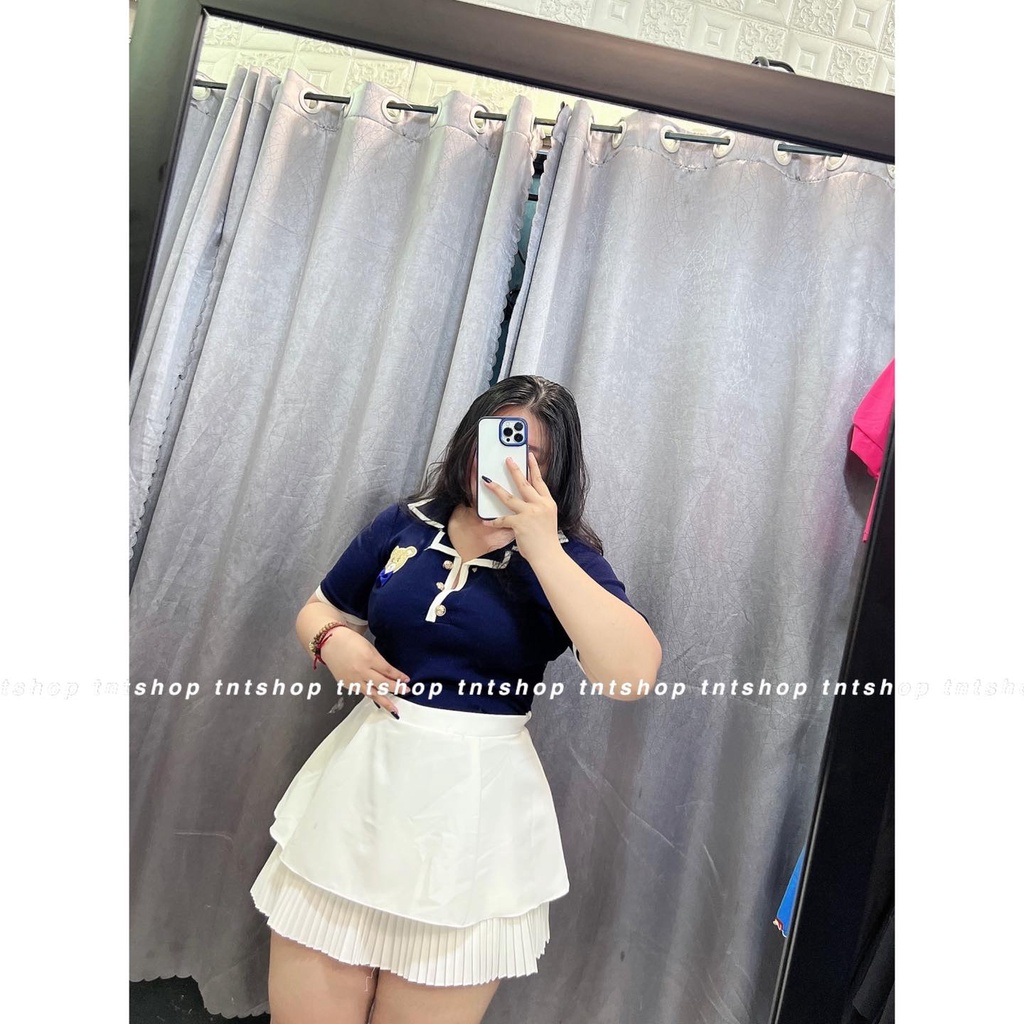 ÁO LEN VIỀN THÊU GẤU [TNTSHOP BIGSIZE 60KG 90KG]