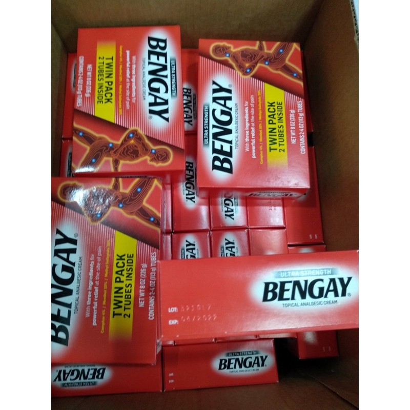 Dầu xoa bóp Ultra Strength Bengay - Hộp 2 tuýp 113g