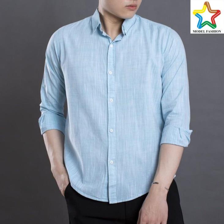 Áo sơ mi nam dài tay vải linen mềm mát gabo - 797 màu sắc tươi trẻ - Áo sơ mi nam thời trang
