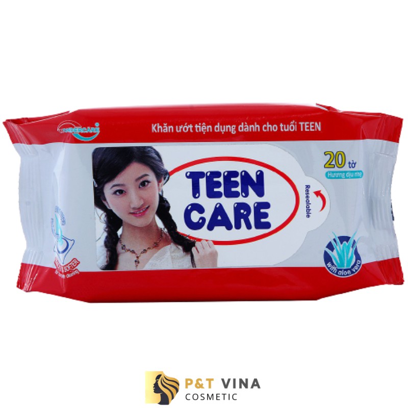 [Chính Hãng] Khăn Ướt TeenCare 20 Tờ - Hương CK