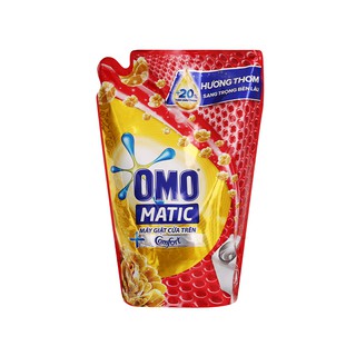 Nước giặt OMO Matic cửa trên hương Comfort tinh dầu thơm giúp quần áo sạch bẩn thơm lâu túi 2kg