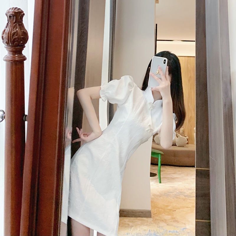 Đầm Sườn Xám Ôm Eo Phong Cách Trung Hoa Nữ Tính