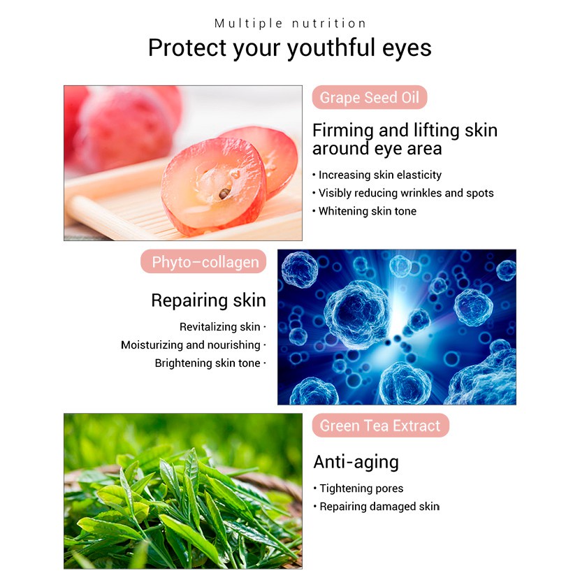 Mặt Nạ Mắt Collagen Vàng 24k Giảm Quầng Thâm Và Nếp Nhăn Chống Lão Hóa | BigBuy360 - bigbuy360.vn