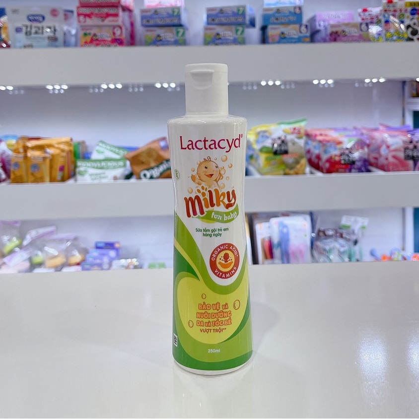 Sữa Tắm Lactacyd Cho Trẻ Sơ Sinh, Sữa Tắm Gội Lactacyd Milky 250ml (ảnh thật)