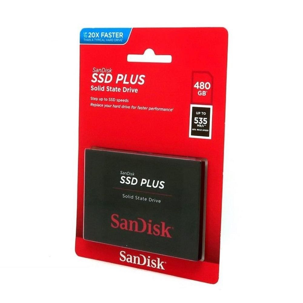 Ổ cứng SSD Sandisk Plus 480GB 535MB/s (Đen)