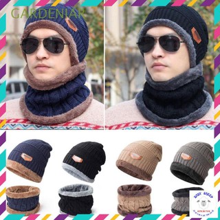 Mũ len trùm đầu kem khăn ống choàng cổ ấm áp hàng loại 1 cho nam nữ