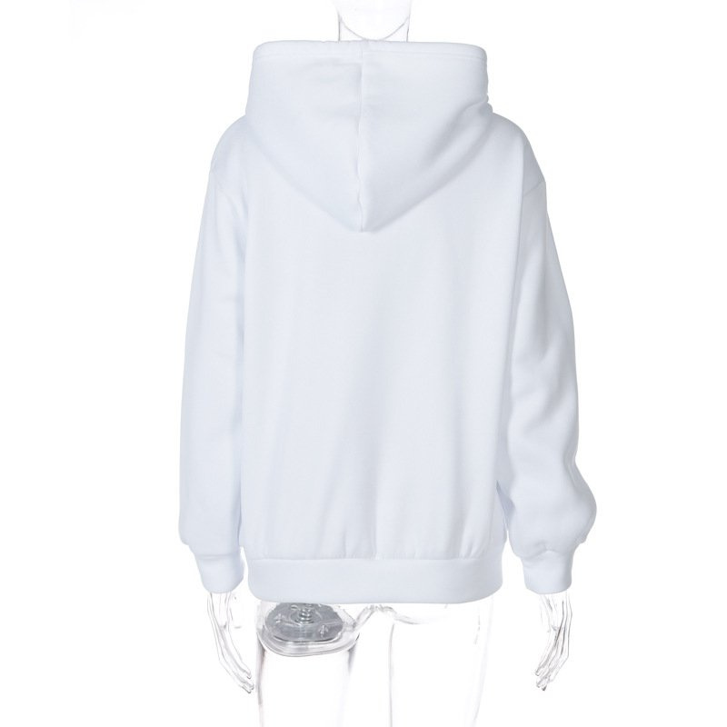 Áo Hoodies H0G1 Có Túi Khóa Kéo Đính Kim Tuyến Lấp Lánh