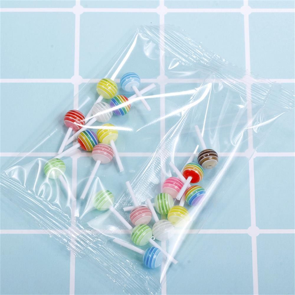 Bộ 20 Phụ Kiện Trang Trí Móng Tay Hình Kẹo Mút Dễ Thương|Mới|Phụ Kiện Acrylic Trang Trí Móng DIY Chuyên Dụng