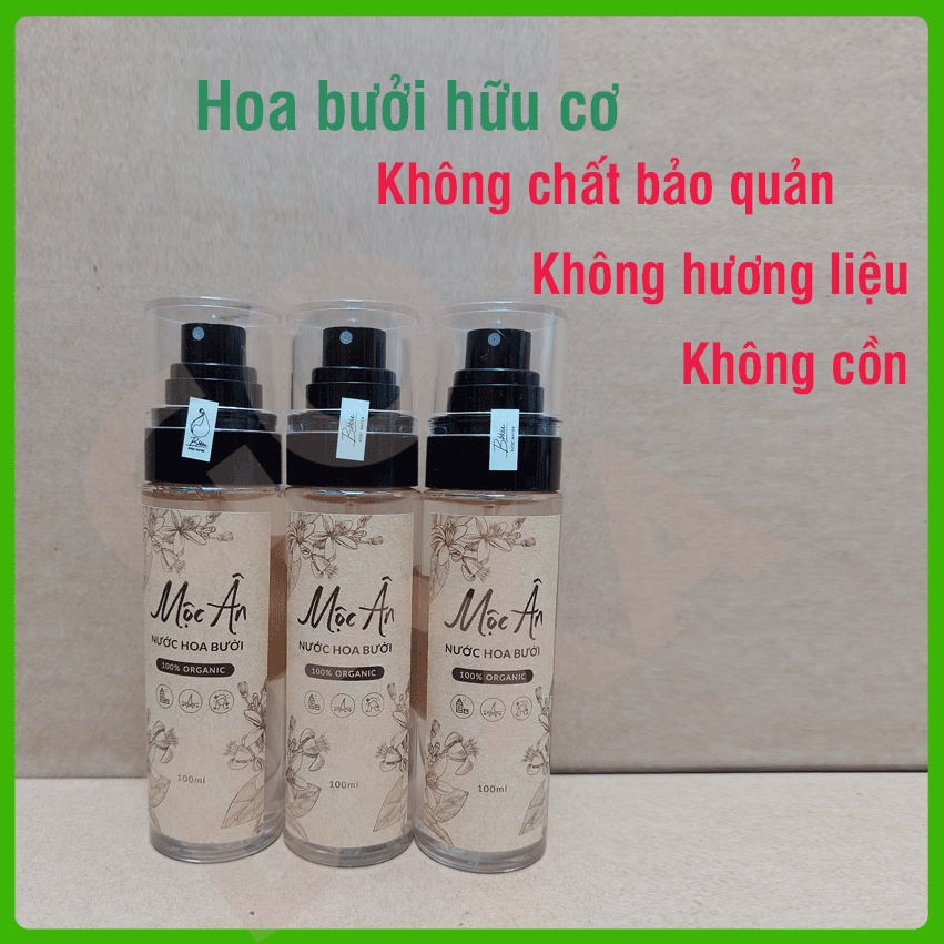 Nước hoa bưởi hữu cơ Mộc Ân dưỡng da dưỡng tóc kích thích mọc tóc chai 100ml