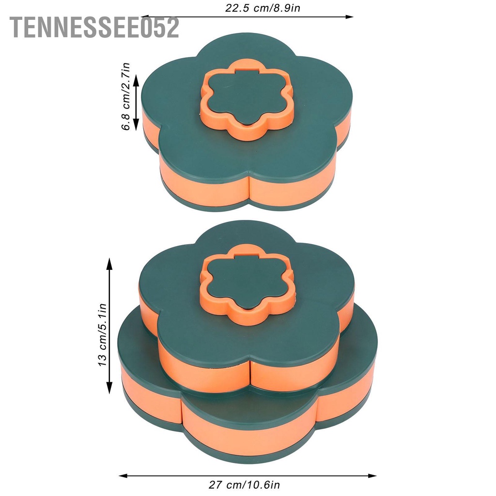 [Hàng Sẵn] Khay đựng bánh kẹo - mứt hình cánh hoa Đa chức năng Dung tích lớn cho gia đình【Tennessee052】