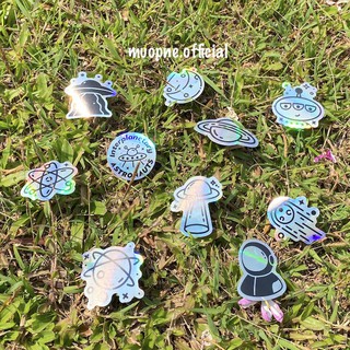 Set 10 sticker hologram lấp lánh bắt mắt