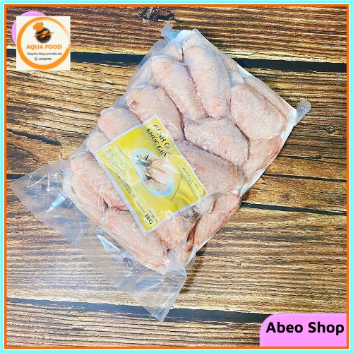Cánh gà khúc giữa khay 1kg (23-27 chiếc) dùng cho chiên mắm, chiên xù, sốt cay, nướng BBQ. NowShip, GrabExpress Hà Nội