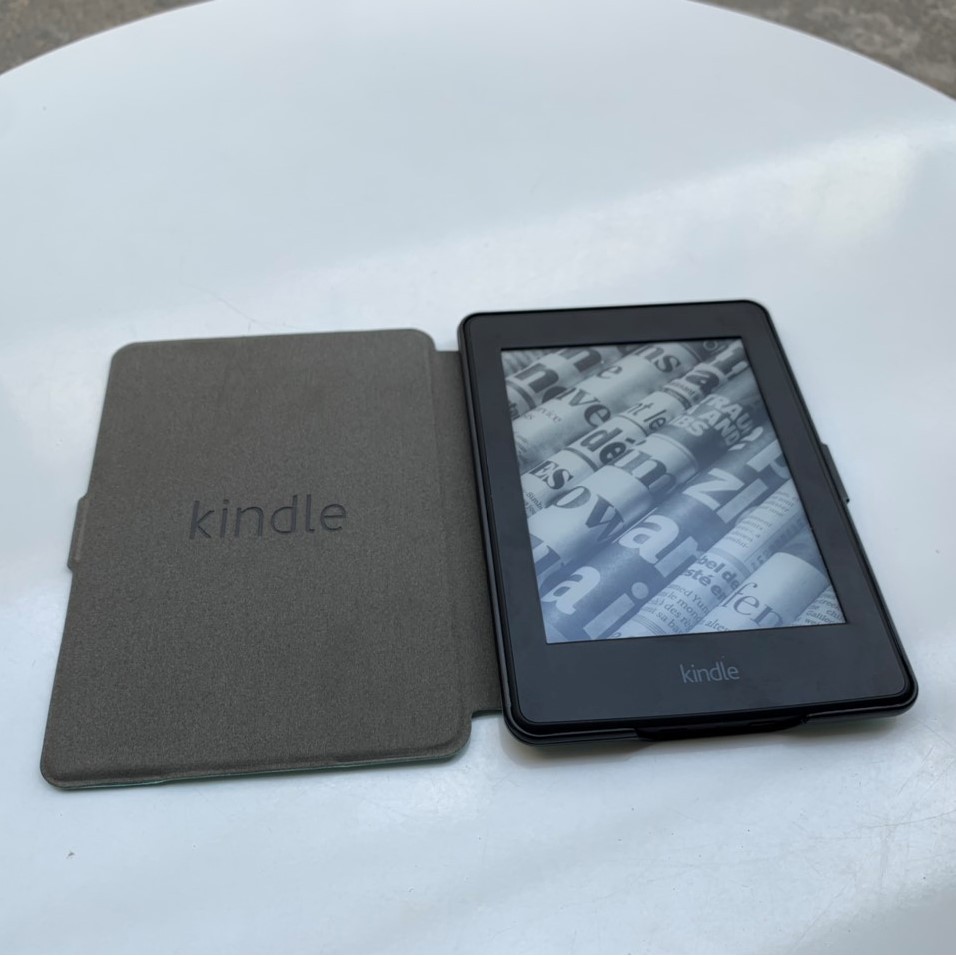 Bao da Cover cho máy đọc sách Kindle Paperwhite 3 - Xanh - Smartcover tự động tắt mở
