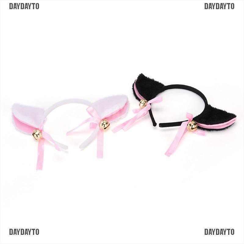 Cài Tóc Tai Mèo Đính Chuông Thời Trang Cho Nữ