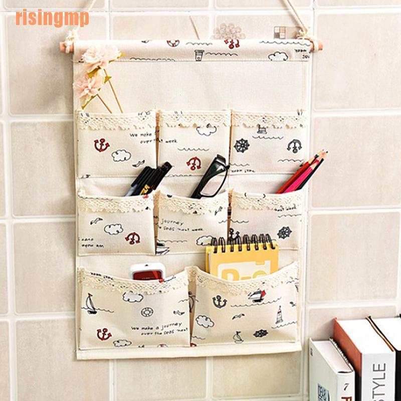 Set 6 / 8 Túi Vải Treo Tường Đựng Đồ Tiện Dụng