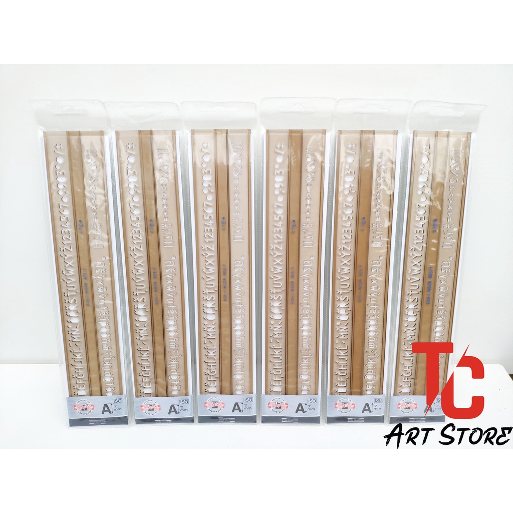 Full bộ 5 cây Thước chữ KOH, Thước Gốt Chữ KOH-I-NOOR 903 - TC ART STORE