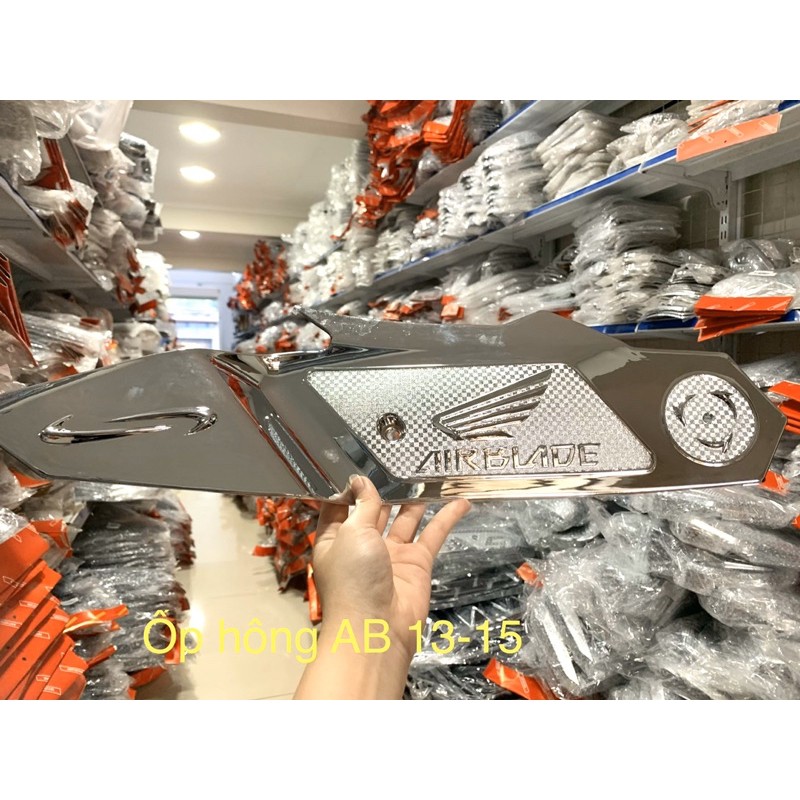 Full bộ ốp bảo vệ mạ xi crom trắng dành cho e Air Blade 13-15 (AB 13-15)