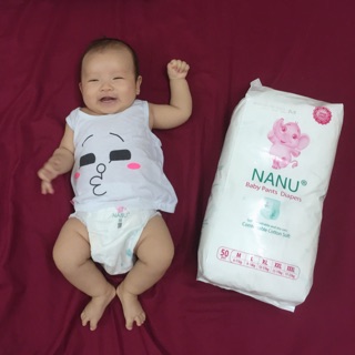 Bỉm quần trần nanu size L 100m